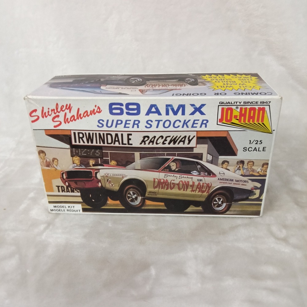 Jo-Han 69 AMX Super Stocker Shirley Shahan Drag-On-Lady 1/25 Model Kit C-3069